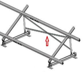  Esempio di Struttura che utilizza Controvento a Crociera in Alluminio fino a 1500 mm TL012.01