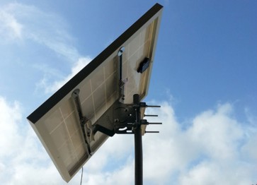 Supporto fissaggio testa palo moduli fotovoltaici pannello solare 110W 185W