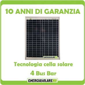 Photovoltaic Solar Panel 20W Polycrystalline  Boat Caravan Chalet Mountain