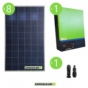 Impianto solare fotovoltaico 2.1KW 48V pannello solare Inverter ibrido Edison V3 5KW 48V MPPT80A