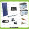 Kit LED Street Lighting 34W 12V Battery 150Ah AGM Warm Light Solar Panel