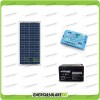 Solar kit free camping power supply panel 30W 12V Mobile phone light controller USB output battery 12Ah