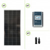 Starter kit 200W 12V Monocrystalline Solar Panel and MPPT Tracer-A 20A 100Voc with Display