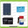 Solar photovoltaic kit 12V submersible pump 350GPH panel 10W pwm regulator 5A