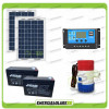 Solar kit for basic irrigation 24V submersible pump 500GPH photovoltaic panel 10W charge controller pwm 10A
