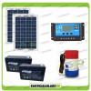 Photovoltaic kit for irrigation 24V submersible pump 750GPH with solar panels 10W charge controller pwm 10A