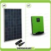 Off grid solar kit 1.1KW PV with 3KW hybrid pure sine wave Inverter Edison30 PWM