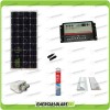 Caravan Solar kit Panel 100W 12V mono Controller DUO brackets cable gland glue boat motorhome