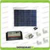 Photovoltaic Caravan Solar kit Panel 50W 12V poly Controller for 2 batteries boat motorhome accessories