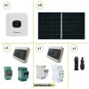 Mini Impianto solare fotovoltaico 1KW di connessione a rete con scambio sul posto inverter monofase Growatt 750W procedura semplificata