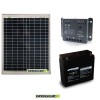 Photovoltaic solar Kit 20W 12V solar panel PWM Controller 5A Epsolar Battery 18Ah