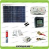 Battery Charging Kit Solar Panel 50W 12V Controller brackets Boat Caravan motorhome 