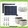 Solar lighting kit panel 100W 24V for 5 hours fluorescent bulb lamp 11W 24V barn cabin EPsolar charge controller