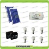 Solar lighting kit panel 40W 24V for 3 hours 6 LED bulb lamps 7W 24V barn cabin