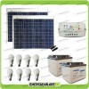 Solar lighting kit panel 100W 24V for 5 hours 8 LED bulb lamps 7W 24V barn cabin solar charge controller EpSolar LS
