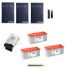 Solar Kit 840W 12volt Video Surveillance power supply for DVR and 15 Camera 24h a day