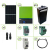 Photovoltaic solar system 7.5KW 48V hybrid inverter MAX7 7.2KW 48V double input MPPT 80A 500VDC PV power 8KW battery opts