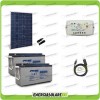 Starter Plus Kit Solar Panel HF 280W 24V Battery AGM 150Ah PWM 10A Controller LS1024B and USB Cable RS485