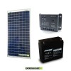 Photovoltaic panel kit 30W 12V Regulator PWM 5A Epsolar Battery AGM 18Ah Deep Cycle