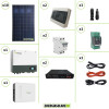 Kit Solare Storage Pannello Policristallino 2800W e Inverter Monofase Growatt SPH6000 con doppio MPPT