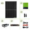 Impianto solare fotovoltaico 6480W Inverter ibrido 7.2KW doppio ingresso MPPT 80A batterie litio