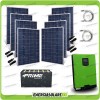 2.2KW solar photovoltaic kit Edison50 5000VA 5000W 48V Pure sine wave inverter 50A PWM charge controller OPzS batteries
