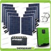 2.8KW Solar Photovoltaic Kit Edison50 5000VA 4000W 48V Pure Sine Wave Inverter PWM 50A Charge Controller 180Ah OPzS Batteries