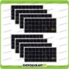 Stock 8 Photovoltaic Solar Panels 100W 12V Monocrystalline Cabin Boat Pmax 800W 