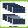 10 Photovoltaic Solar Panels 150W 12V Polycrystalline Cabin Boat Pmax 1000W