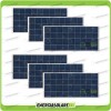6 Photovoltaic Solar Panels 150W 12V Polycrystalline Cabin Boat Pmax 900W 