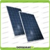 2 Photovoltaic Solar Panels 200W 12V Polycrystalline Cabin Boat Pmax 400W