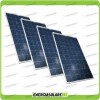 4 Photovoltaic Solar Panels 200W 12V Polycrystalline Cabin Boat Pmax 800W