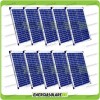 Stock 10 Photovoltaic Solar Panels 20W 12V 200W Multipurpose Pmax Cabin Boat