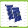 Stock 2 Photovoltaic Solar Panels 20W 12V Multi-Purpose Pmax 40W Cabin Boat