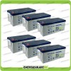Stock 6 Batterie x Impianto Solare Ultracell 200Ah UCG200 Capienza 11520Wh