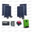 Solar House Kit to the Sea not Connected to Enel Network 3kw 24V + Solar Panels 1KW + Batt OPzS