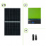 Impianto solare fotovoltaico 3.7KW pannelli monocristallini inverter ibrido onda pura 7.2KW 48V con regolatore di carica doppio MPPT 80A