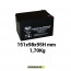Set 2 Batterie al Litio LifePo4 12.8V 12Ah UPS Storage Veicoli Elettrici