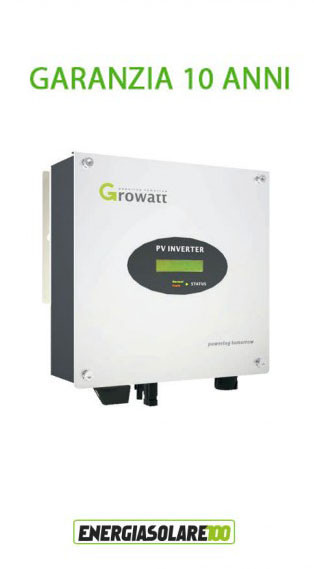 Inverter di Connessione a Rete Growatt 1500-S 1500W Certificato CEI 0-21 per impianto fotovoltaico