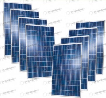 Set 4 Pannelli Solari Fotovoltaico 1080W Europeo 30V tot. 540W Casa Baita Stand-Alone