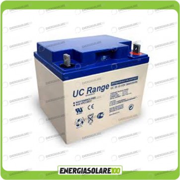 Batteria Solare AGM Ultracell 38AH 12V Deep Cycle x Impianti Stand-alone Inverter 
