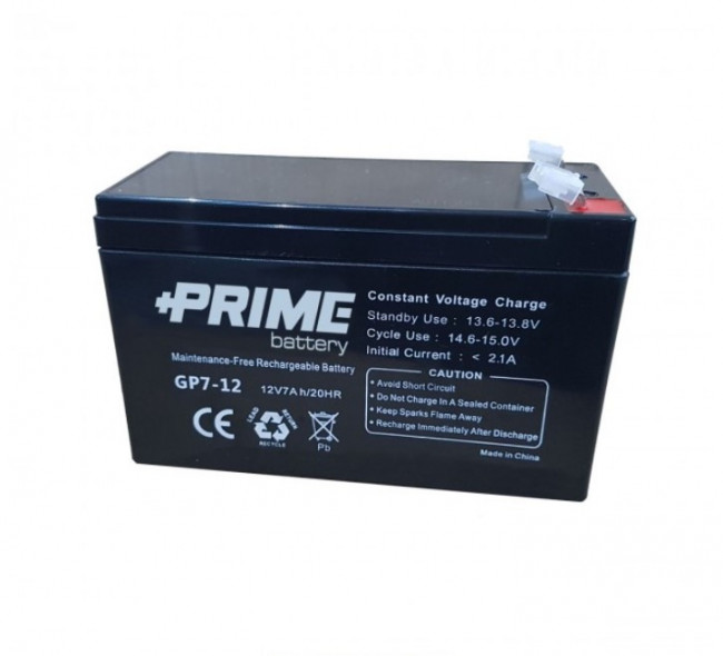 Batteria Ermetica AGM Prime 7Ah 12V 