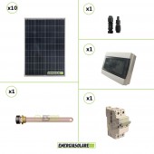 Kit Boiler Solare Elettrico 1000W acqua calda sanitaria