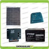 Kit Solare a multitensione 20W con convertitore di tensione Steca 3-6-7,5-9-12 V