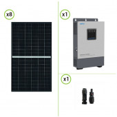 Impianto Solare fotovoltaico 3KW Inverter Caricabatterie EPEver 5KW 48V onda pura con regolatore di carica MPPT 80A