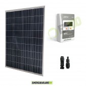 Kit Starter Pannello Solare Fotovoltaico 100W 12V Regolatore di carica 10A MPPT