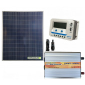 Kit Mini Baita pannello solare 200W inverter onda modificata 1000W regolatore 20 A EPsolar