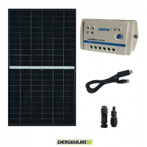 Kit Pannello Solare Fotovoltaico 300W 24V  Regolatore PWM 10A LS1024B con cavo USB-RS485