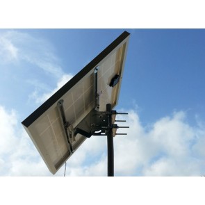 Supporto di fissaggio testa palo per moduli fotovoltaici da 50W a 100W palo max 80mm