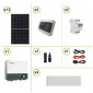 Kit solare storage pannello monocristallino 4920W e Inverter monofase Growatt SPH5000 con doppio MPPT